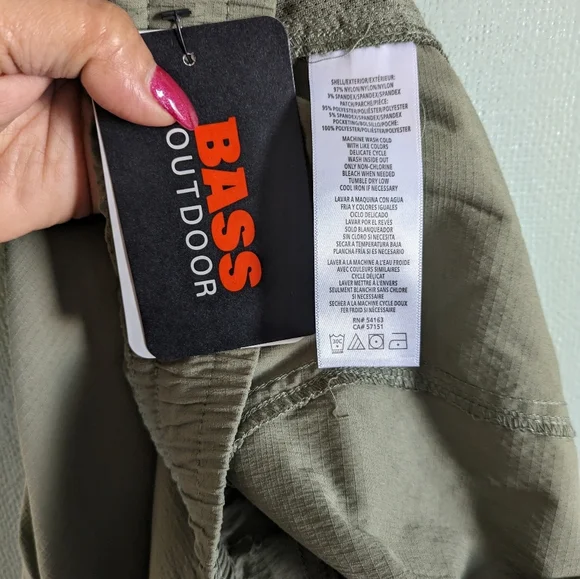 Bass Outdoor Men's Olive Green Cargo Jogger Pants XL - Picture 3 of 16